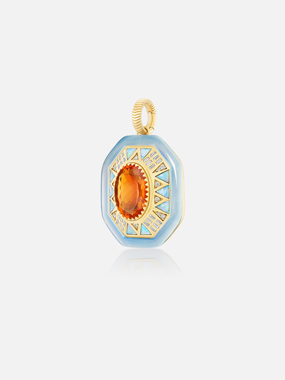 Yuba Fire Opal Pendant 9.02ct
