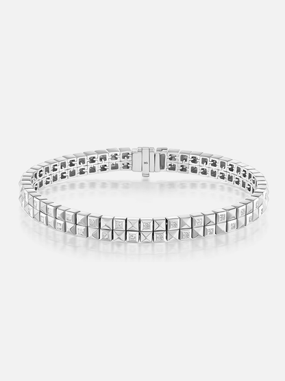 Checkerboard Tennis Bracelet Double