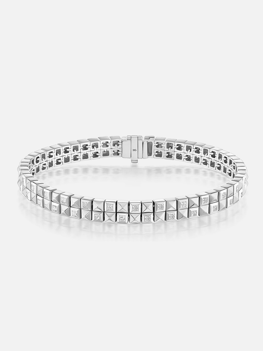 Checkerboard Tennis Bracelet Double