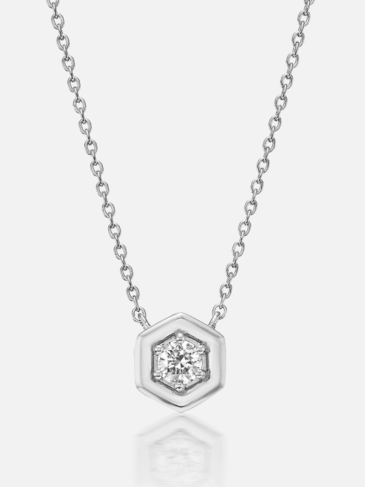 Halskette mit Hubba-Anhänger, Diamant