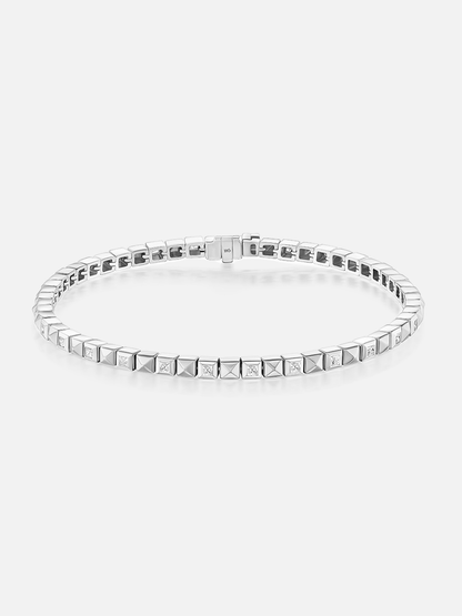 Checkerboard Tennis Bracelet Single