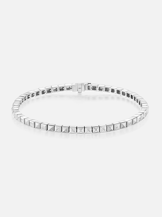 Checkerboard Tennis Bracelet Single