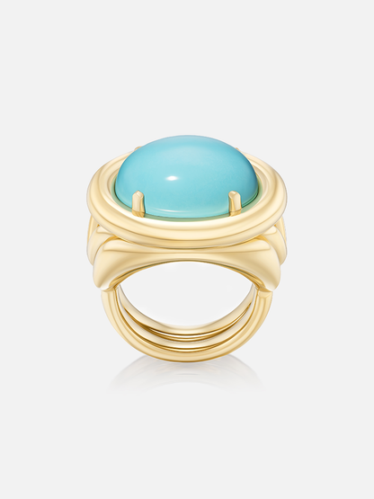Sleeping Beauty Turquoise Giza Ring 10.20ct