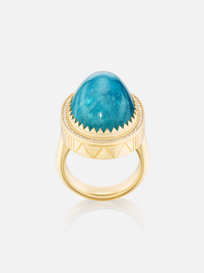 Vagabond Paraiba Ring 26.30ct Size 6