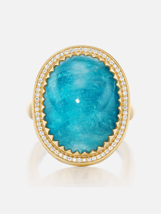 Vagabond Paraiba Ring 26.30ct Size 6