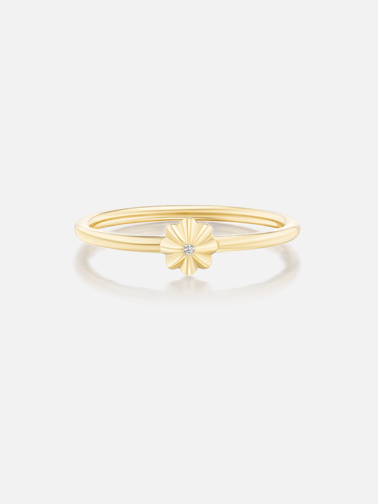 Tiny Concho Ring Diamond