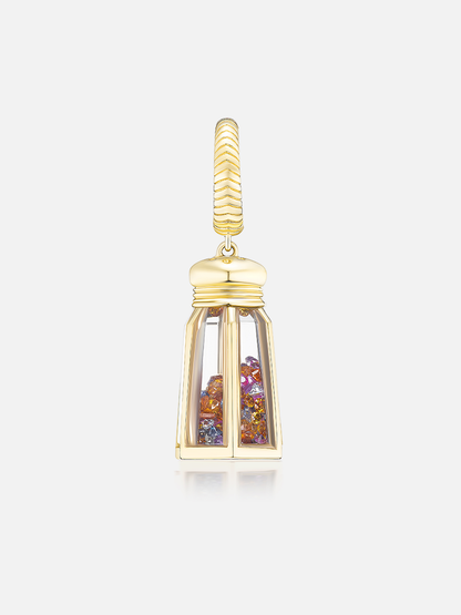 Mini Lucky Salt Shaker Pendant Charm