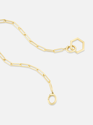 18" Open Bail Foundation Paperclip Chain MCM