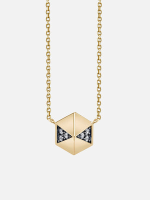 Pyramid Stud Necklace Diamond BLK RH MCM