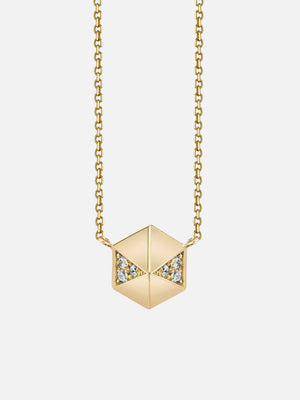Pyramid Stud Necklace Diamond MCM