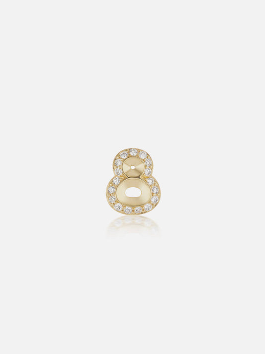 Lucky Number 8 Stud Earring