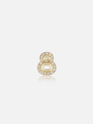 Lucky Number 6 Stud Earring RTS