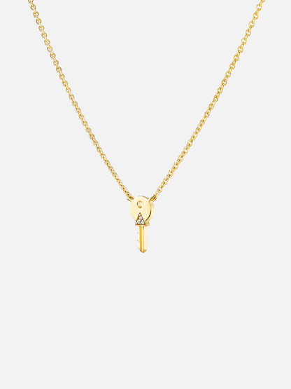 16-18" Tiny Key Pendant Necklace