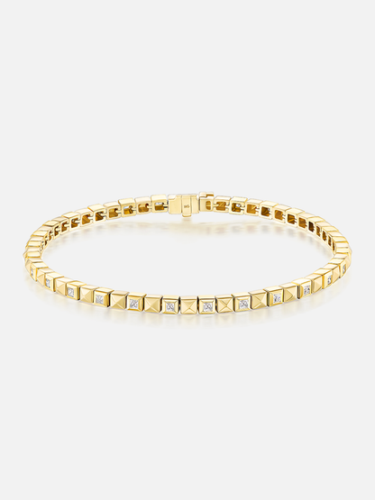 Checkerboard Tennis Bracelet Single