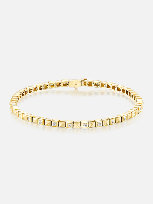 Checkerboard Tennis Bracelet Single