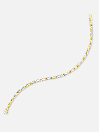 Checkerboard Tennis Bracelet Single