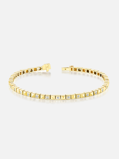 Checkerboard Tennis Bracelet Single