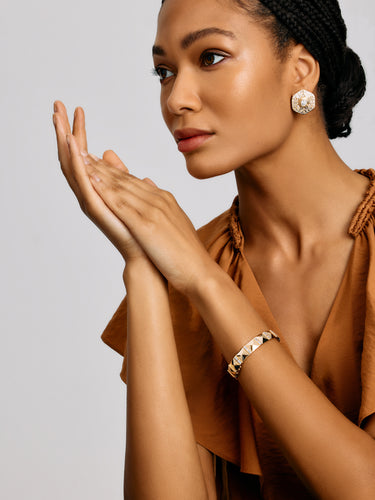 Stardust Major Button Stud Earrings