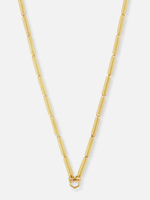 Halskette mit Baht-Gliederkette aus 22-karätigem Gold