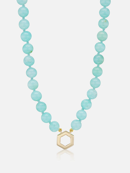 22" Chrysoprase Bead Foundation Necklace