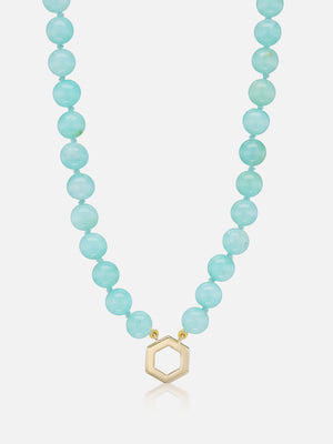 22" Chrysoprase Bead Foundation Necklace MCM