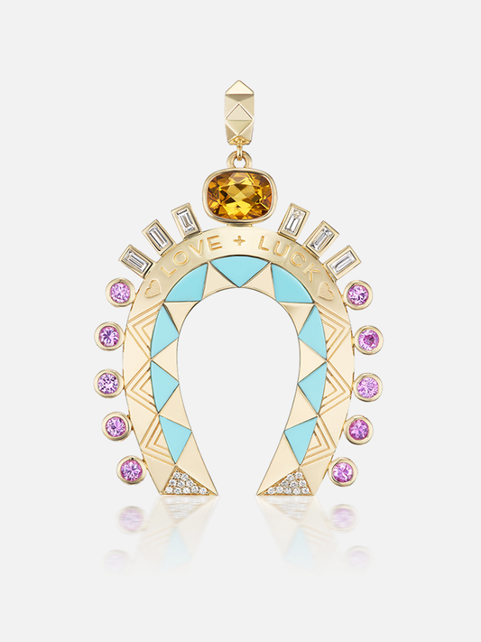 Major Love + Luck Horseshoe Pendant