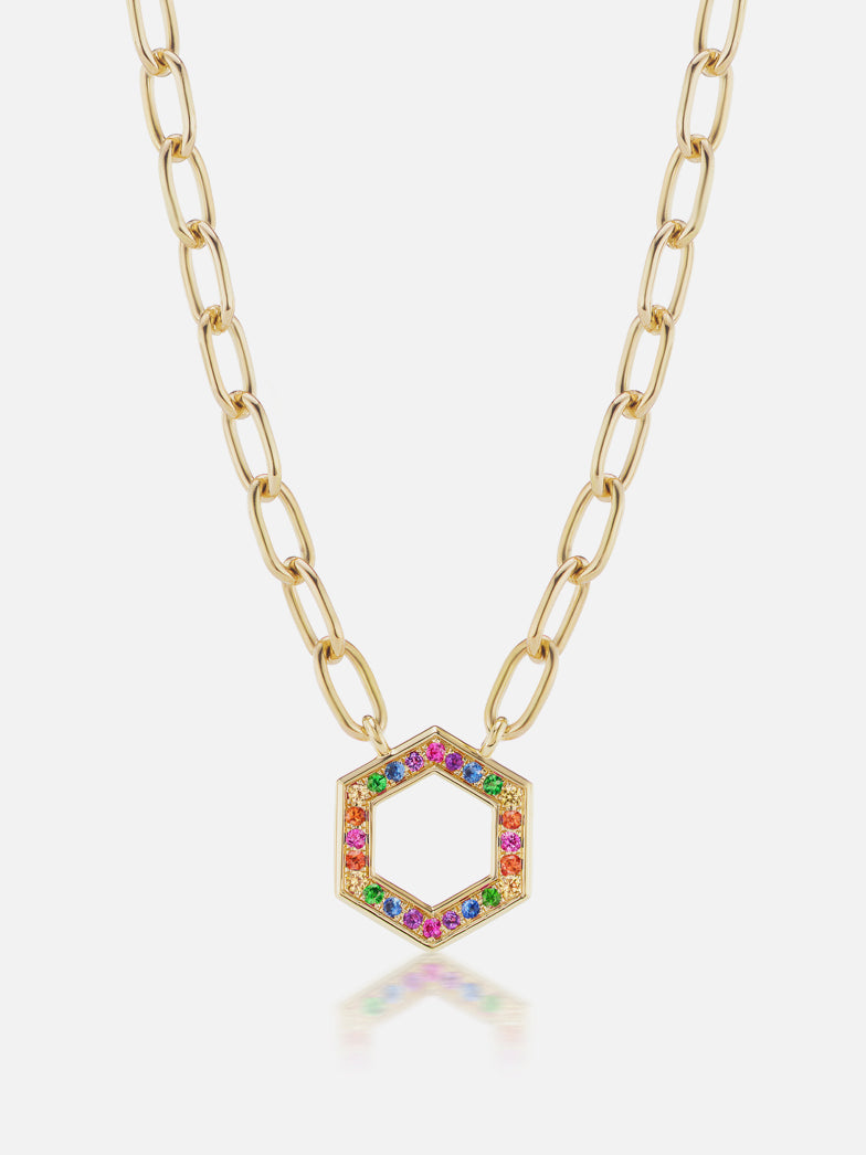 Rainbow Foundation Cable Chain Necklace