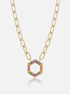 Rainbow Foundation Cable Chain Necklace