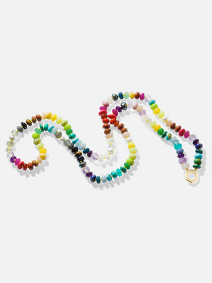 32" Rainbow Bead Foundation Halskette