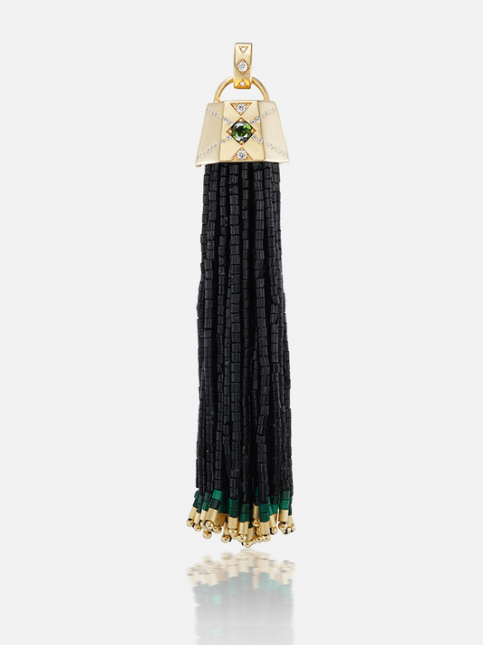 Beaded Tassel Onyx