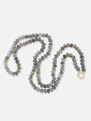 32" Labradorite Bead Foundation Necklace