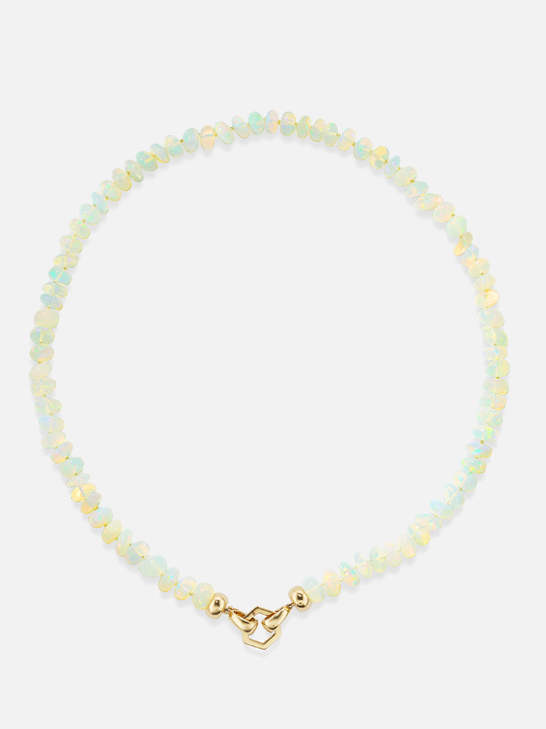 Opal Bead Foundation Necklace