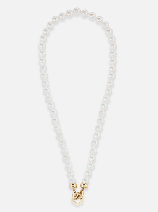 18" Akoya Pearl Foundation Clasp Necklace