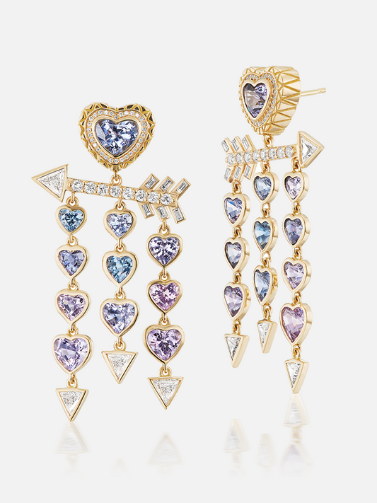 I Heart Chandelier Earrings