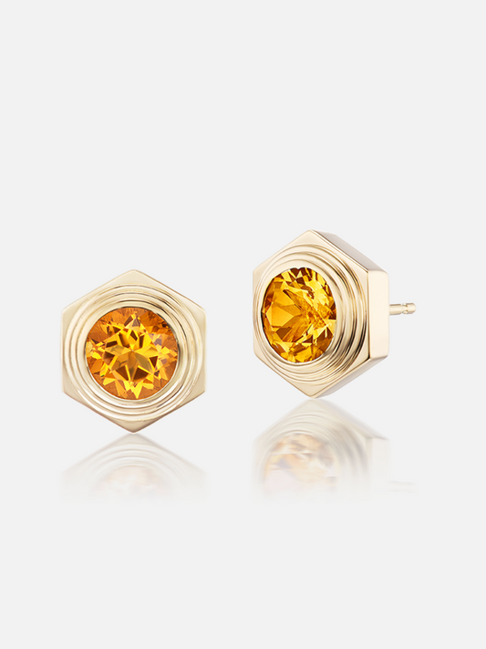 Hexed Stud Earrings
