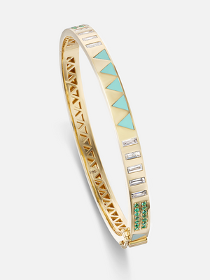 Juju Bangle - Triangle Inlay