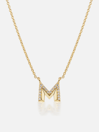 Knife Edge Initial Pendant Necklace – Harwell Godfrey