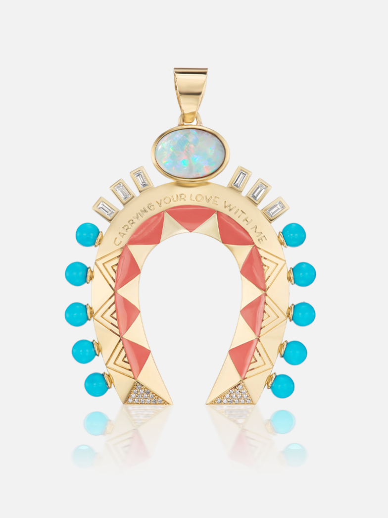 XL Fortune Favors the Bold Pendant Opal