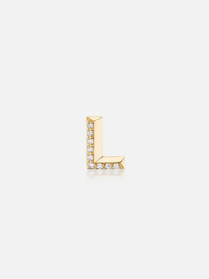 Knife Edge Initial L Ohrstecker RTS