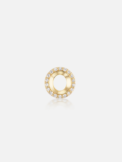 Knife Edge Initial Stud Earring