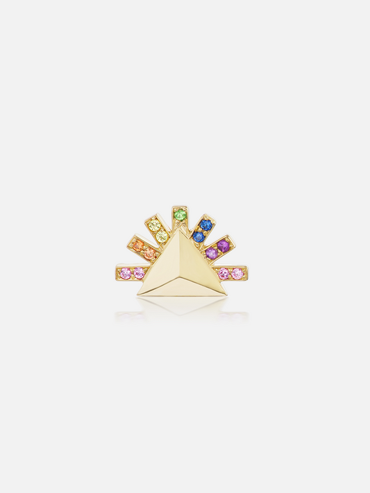 Tiny Sunburst Stud Earrings