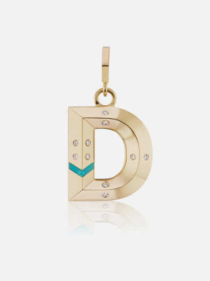 Knife Edge Letter Charm