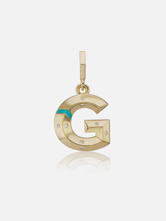 Knife Edge Letter Charm