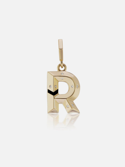 Knife Edge Letter Charm
