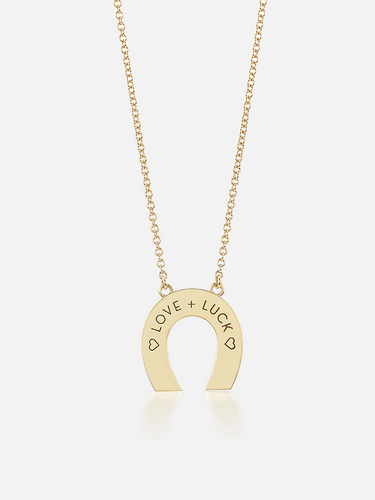 Mini Horseshoe Pendant Necklace – Harwell Godfrey