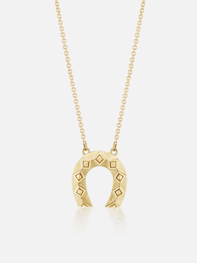 Mini Horseshoe Pendant Necklace