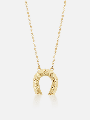 Mini Horseshoe Pendant Necklace