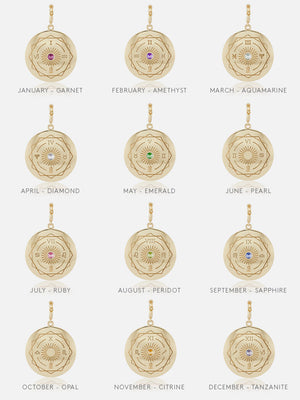 Major Sun Sign Medallion Pendant