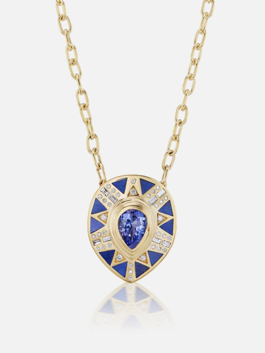 16" Cleopatra's Tear Pendant Necklace