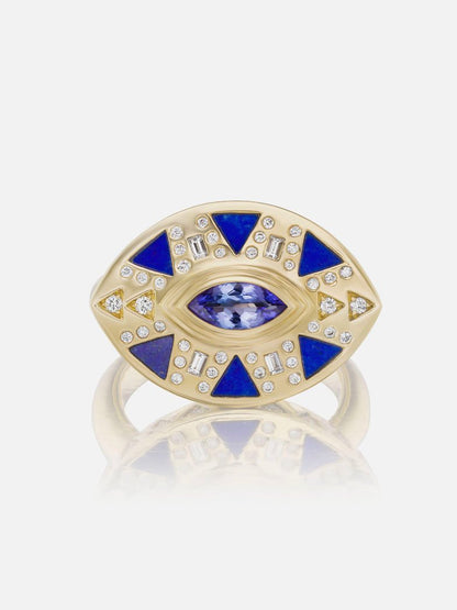 Cleopatra's Eye Cocktail Ring
